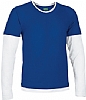 Camiseta Premium Denver Valento - Color Azul Royal/Blanco