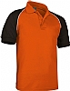 Polos Venur Valento - Color Naranja/Negro/Blanco