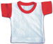 Mini Camiseta Con Percha Valento - Color Blanco/Rojo