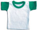 Mini Camiseta Con Percha Valento - Color Blanco/Verde