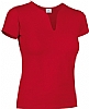 Camiseta Mujer Cancun Valento - Color Rojo