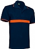 Polo Bomberos Proteccion Civil Server Valento - Color Marino/Naranja