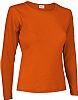 Camiseta Mujer Manga Larga Cindy Valento - Color Naranja