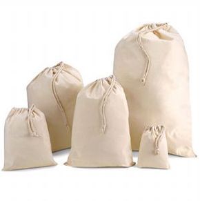 Bolsa Algodon Natural Talla L