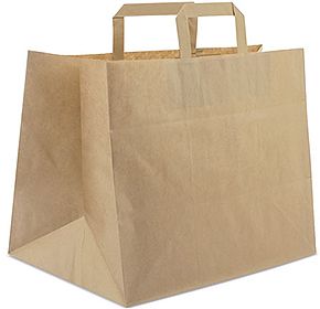 Bolsa Papel Fast Food XL 32x27x21cm Cifra