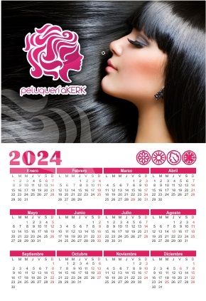 Calendario basico personalizado 31,5x44