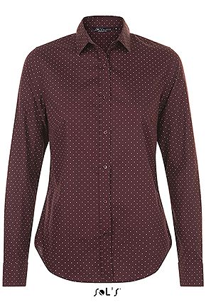 Camisa Lunares Mujer Becker Sols | Sol's 01649 Camisa Mujer de Lunares Becker
