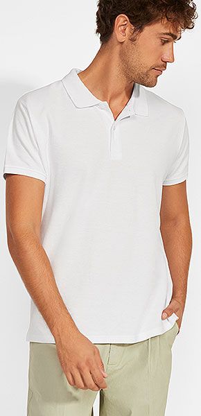 Polo Manga Corta Blanca Hombre Prince Roly