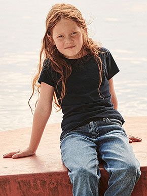 Nube Higgins pimienta Camiseta Valueweight Niña Fruit Of The Loom - Ecamisetas