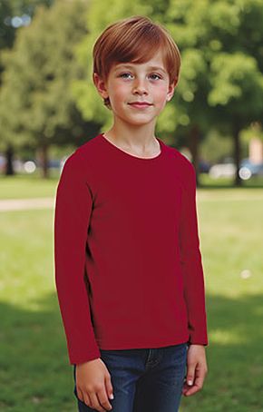 Camiseta Infantil Manga Larga Color Rudy Valento