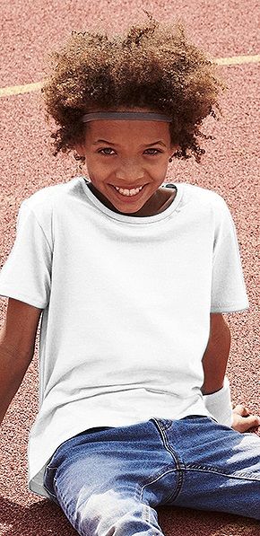 Camiseta Infantil Blanca Iconic Fruit Loom
