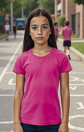 Camiseta Niña Infantil Manga Corta Color Penelope Valento