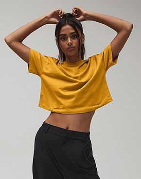 Camiseta corta de punto Mujer