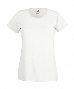 Camiseta Valueweight Mujer Blanca Fruit of the Loom