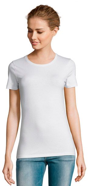 Camiseta Mujer Blanca Keya 180gr