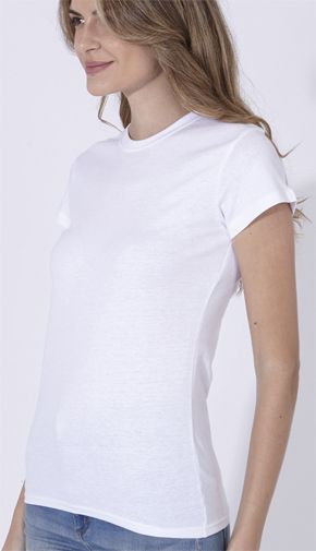 Camiseta Mujer Blanca Keya 180gr