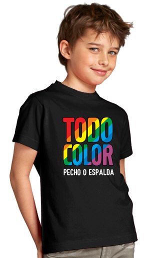 Camiseta Infantil Serigrafia Digital DINA4