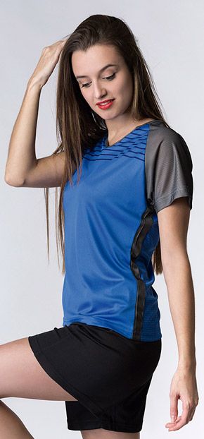 Camiseta Tecnica Potenza Woman Acqua Royal