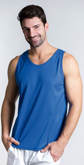 Camiseta Tecnica Tirantes Lisa Acqua Royal