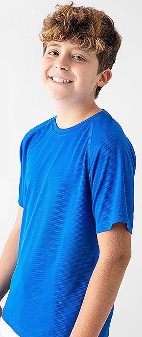 Camiseta Tecnica Ecotex Infantil Acqua Royal