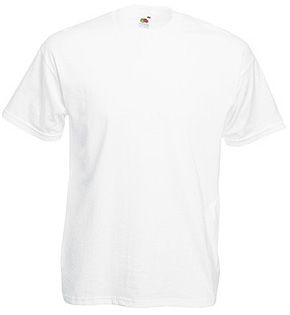 Camiseta ValueWeight Blanca Fruit of the Loom