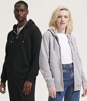 Sudadera Unisex Cremallera y Capucha Sols