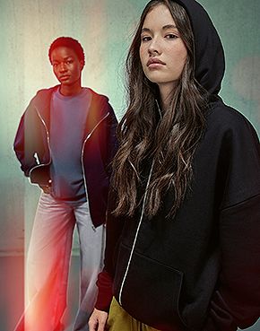 Chaqueta con Cremallera y Capucha Influence B&C - BC