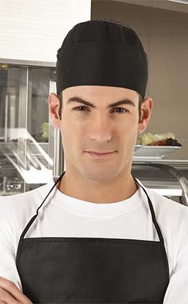 Gorro de cocinero bordado de algodón orgánico