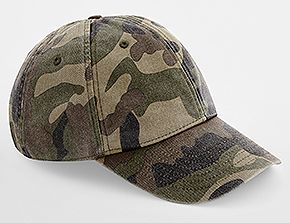 Gorra Vintage Perfil Bajo Camuflaje Beechfield