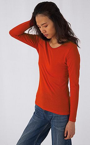 Camiseta Manga Larga Inspire Mujer B&C