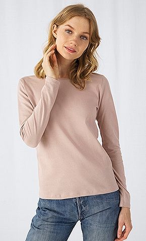 Camiseta Manga Larga Color Mujer #E150 B&C