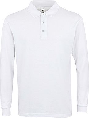 Polo Hobart M/L Blanco Unisex Mukua Velilla