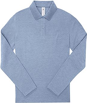 My Polo 210 Manga Larga Mujer Heather B&C