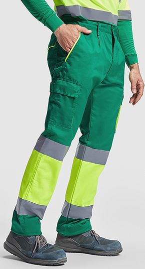 Pantalon Multibolsillos Bicolor Alta Visibilidad Enix Roly