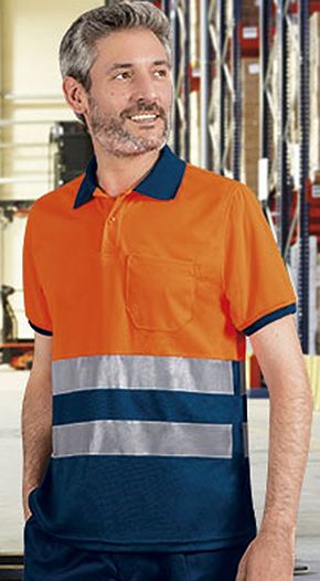 Polo Alta Visibilidad M/C Delaware Valento - Ropa Alta Visibilidad personalizada