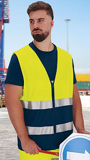 Chaleco Ligero Alta Visibilidad Palmer Valento - Ropa Alta Visibilidad personalizada