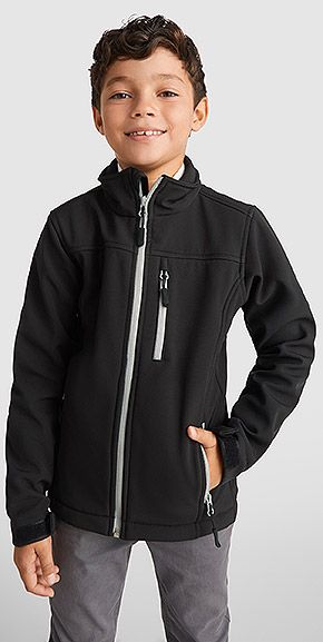 Chaqueta SoftShell Infantil Antartida Roly - Ropa para Niños personalizada