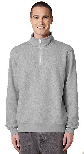 Sudadera Unisex Heather Media Cremallera Trucker Stanley Stella