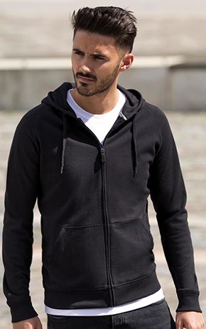 sudadera con capucha y cremallera hombre