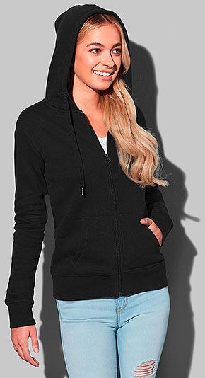 Sudadera Mujer Capucha Cremallera Queen BC