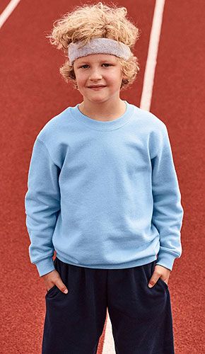 Sudadera Manga Montada Infantil Fruit of the Loom - Sudaderas para Niños personalizadas