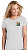 Ecamisetas - Camiseta Blanca Mujer Serigrafia Digital Escudo