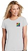 Camiseta Blanca Mujer Serigrafia Digital Escudo