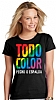 Camiseta Color Mujer Serigrafia Digital DINA3
