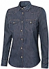 Genrica - Camisa Denim ML Mujer Stretch Velilla