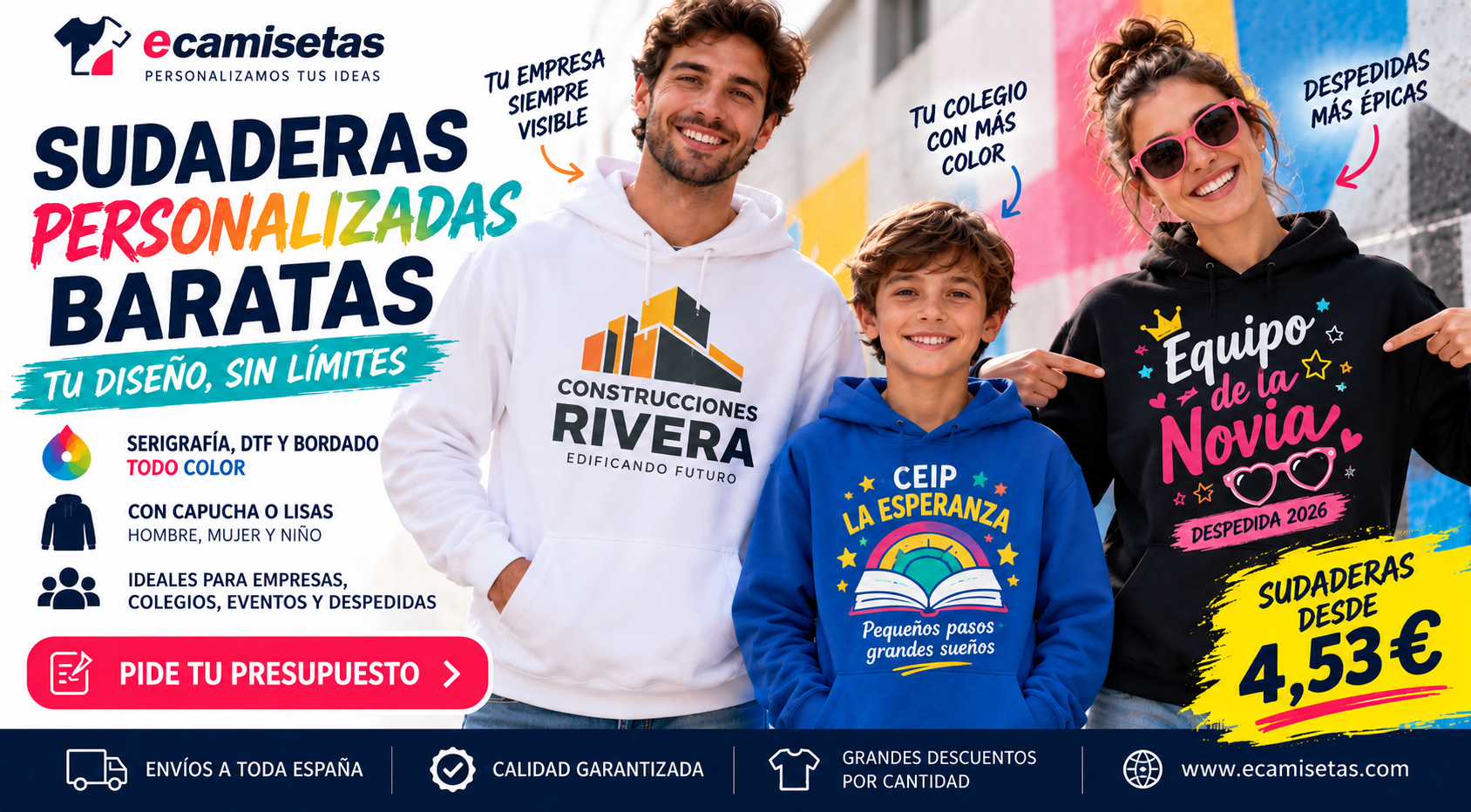 Sudaderas personalizadas baratas al por mayor