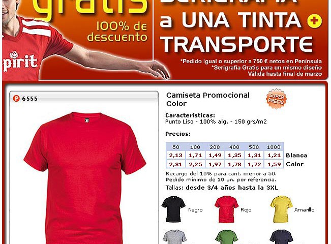 Camisetas Promocionales | Promoción "No te Despístes" - de