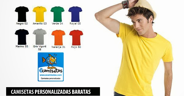 camisetas de colores personalizadas