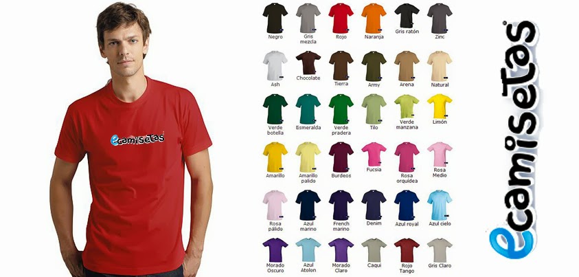 camisetas de colores personalizadas