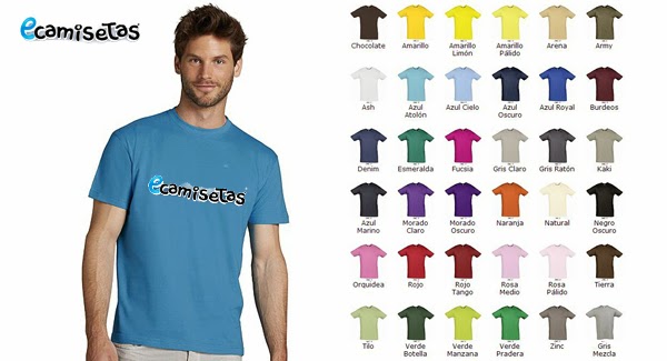 camisetas colores para personalizar